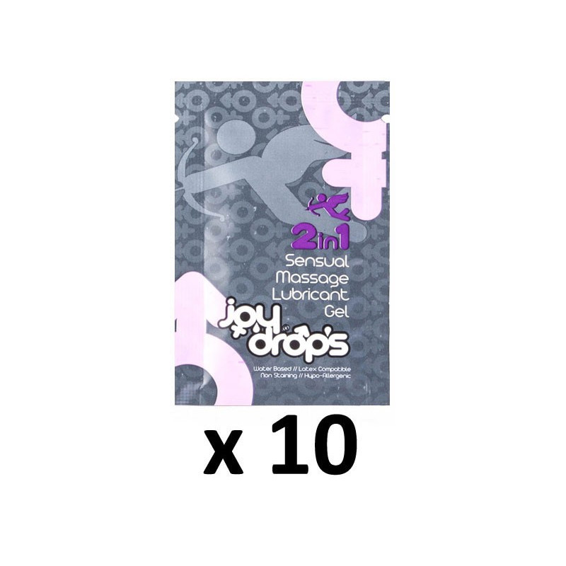 Joy Drops Dosettes Lubrifiant Sensuel 2 en 1 5mL x10